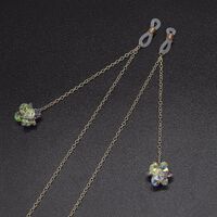 Металлическая нескользящая цепочка, с подвеской из циркония, для очков и масок GL566