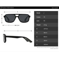 Пластиковые поляризационные мужские солнцезащитные очки Elit 2433-EL