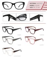 Plastic acetate frame with spring hinges LE2008-DA