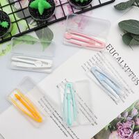 Plastic tweezers with individual pencil-box packaging Extra-large-tweezers-box