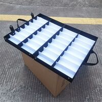 Mobile box (suitcase, trunk, organizer, display case) on wheels for frames and glasses for 32 slots JS-C025