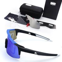 Очки защитные противоударные спортивные с 3 насадками 骑行套装-109-带近视