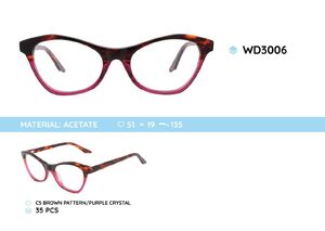 Plastic frames for glasses acetate material WD3006