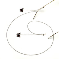 Металлическая цепочка для очков с кулоном 