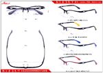 Semi-rimless sports plastic + metal frame Athlly I-2004 (see for discounts)