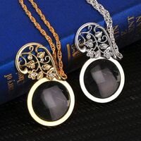 Magnifier, magnifying glass in the form of pendant around the neck 12097-XX, diameter: 40 mm, magnification: 4.5Х