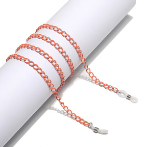 Нескользящая металлическая цепочка для очков розового цвета GL1101