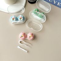 Mini soft contact lens kit PP-X60熊兔狗抱花