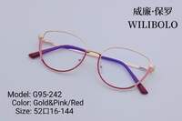 Metal ultrathin frames Wilibolo, with spring hinges G95-242