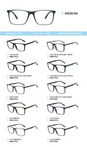 TR-90 plastic frames for glasses, with spring hinges MZ20-05
