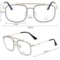 Metal frames with Blue Ray Cut lenses MAMO H5529