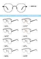 Металлическая оправа с дужками из материала TR-90 HD01-02