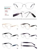 Metal frames for glasses with spring hinges Big City LF1618