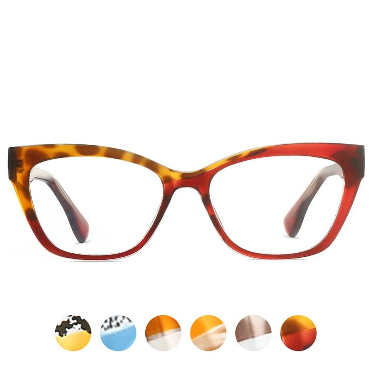 TR90 plastic frame or glasses with blue light protection, with spring hinges FA87248