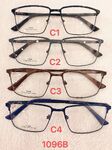 Metal frame for glasses with spring hinges 1096B