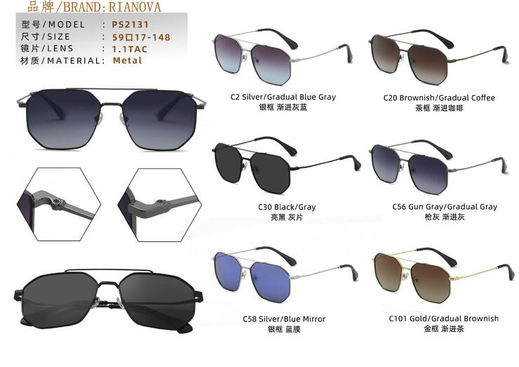 Polarized metal sunglasses Rianova PS2131