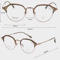 Оправа сверхлёгкая титановая + пластик с линзами с защитой от синего цвета TR90 MAMO T22037