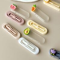 Комплект из 6 штук мини-наборов для мягких контактных линз - пинцет + присоска WL455六个装镊子, фрукты и ягоды