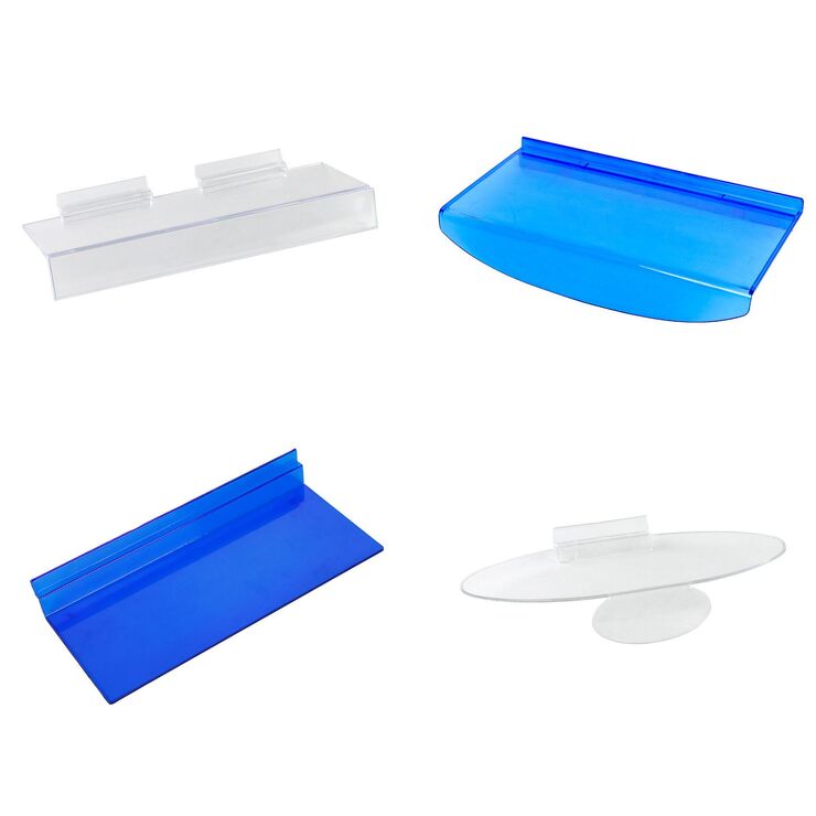 Holder (stand, rack) for glasses cases, for insertion into slots in a wall-mount panel