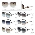 Солнцезащитные металлические очки Leke S33143