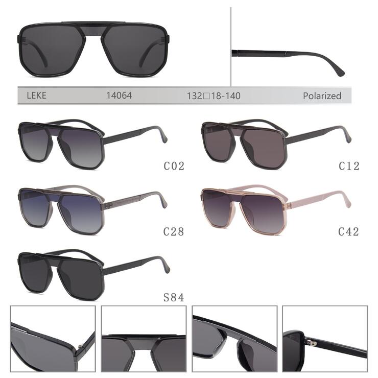 Polarized plastic sunglasses for women Leke LK14064