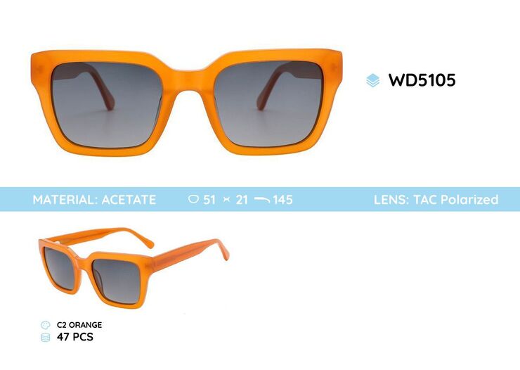 Plastic acetate frames polarized sunglasses WD5105