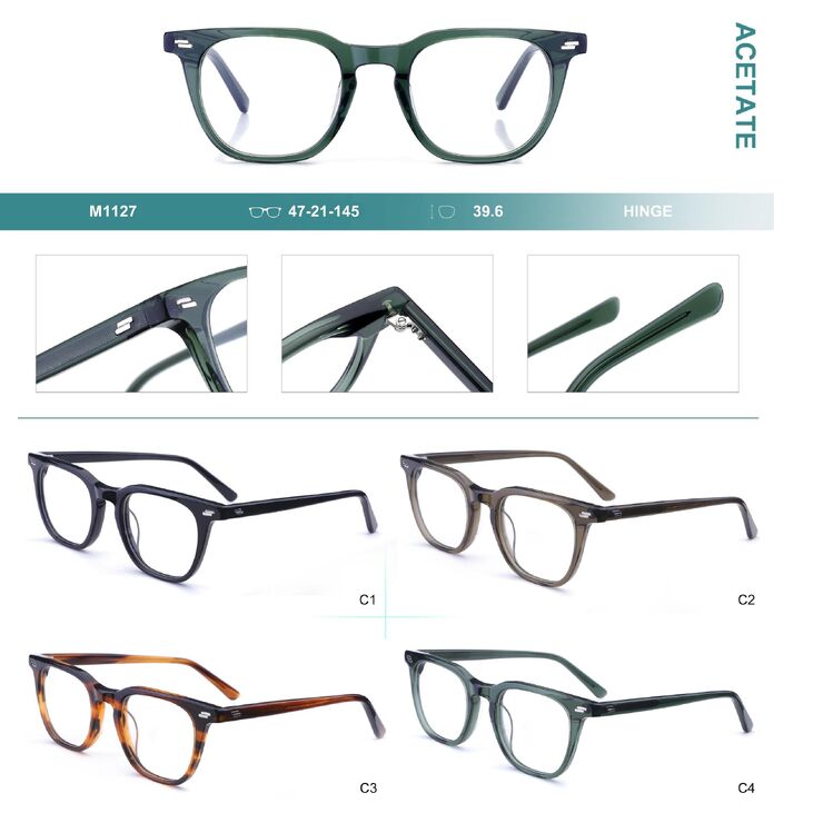 Plastic frames for glasses, acetate material Big City M1127