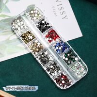 A set of rhinestones with a flat bottom for decorating frames and glasses, 12 boxed, WY-11 (price per pack, minimum 3)