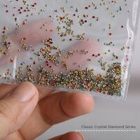 Набор цветных страз с заострённым дном для ремонта и украшения оправ и очков JD0076, 1.6 мм, 1440 шт.