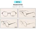 Metal eyeglasses frame for kids with spring hinges Nano Bimbo 610102 (item in stock)
