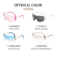 Солнцезащитные металлические безрамочные очки с защитой UV400 2974-GT