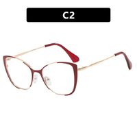 Metal glasses with blue light protection for women 8808-0177-8304-PN