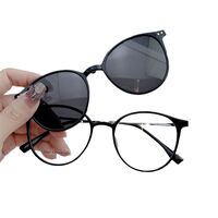 Hybrid metal + TR90 frame, with a snap sunshade clip-on SANTA S2240