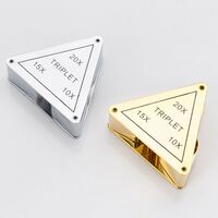 Folding magnifier 7055C-XX, diameter: 18 mm, magnification: 10X, 15Х, 20Х