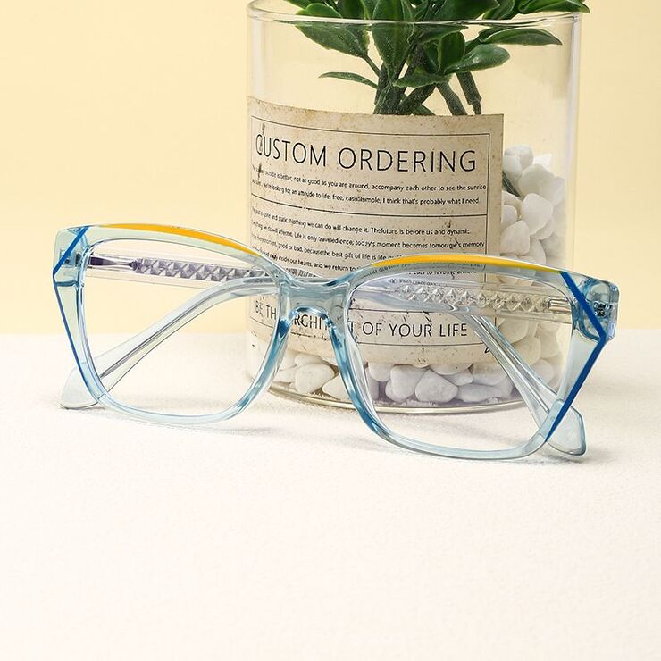 Plastic frame with anti-blue light protection lenses, with spring hinges Elit 5762-EL