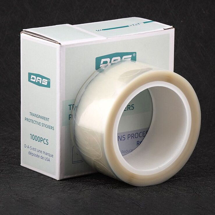 Липкий сегмент (липучки, слиперы, противоскользящие накладки для блокировки оптических линз) для линз, DAS 42*26, 40*28 мм, комплект 1000 шт