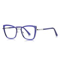 Metal + TR90 Blue Blocker glasses frame for women with UV and blue light protection lenses More FCS3148