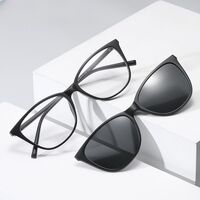 Оправа пластиковая + поляризационная солнцезащитная насадка (клипон) на магните El Dorado EL2340D