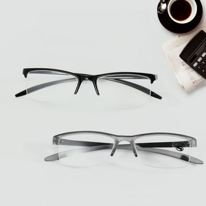 Semi-rimless plastic eyeglasses for reading YL-6184