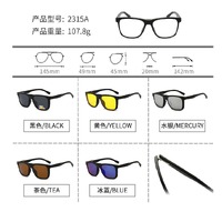 El Dorado frames with polarized sunshades set (clip-on) on magnet 2315A (5 pieces) 