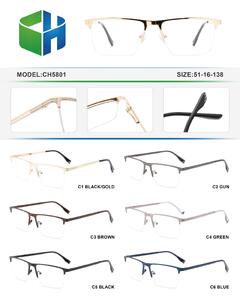 Оправа металлическая полуободковая с флексом CH5801-DA