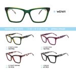 Plastic acetate eyeglasses frame with spring hinges WD1611