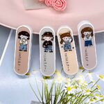 Пинцет пластиковый в индивидуальной упаковке в коробочке пенал XF101T, размер 5,6 см