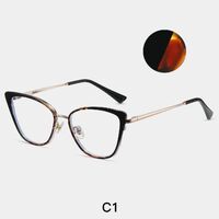 Combined frame (metal + TR90) or glasses with blue light protection, with spring hinges FA87262