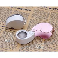 Folding magnifier with universal backlight 21011PVC-XX, diameter: 25 mm, magnification: 40X