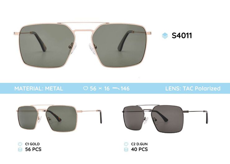 Metal frames polarized sunglasses S4011