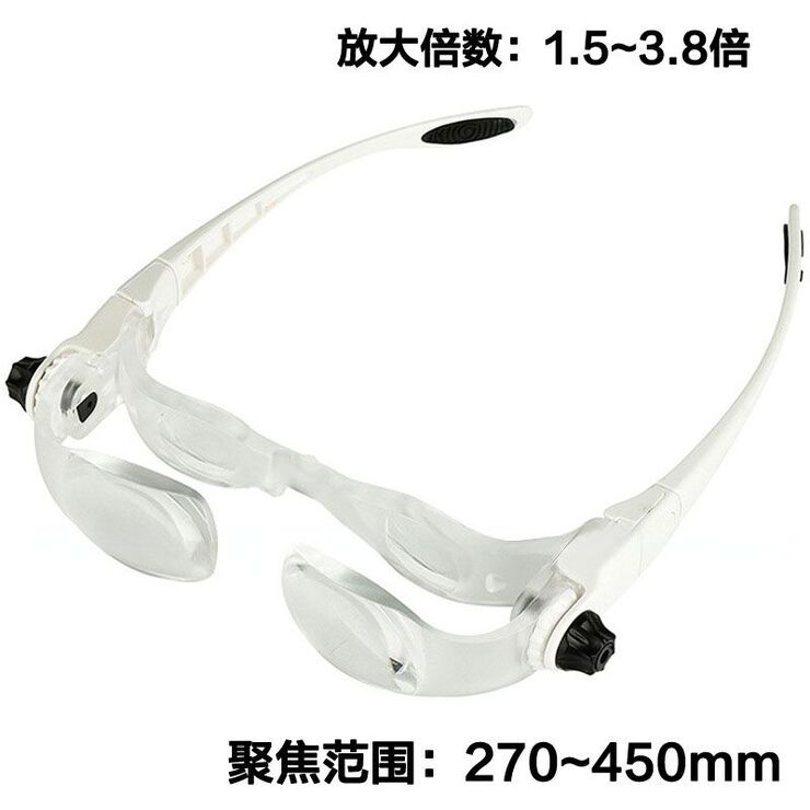 Magnifier-glasses for small parts working 7102-450, magnification: 1.5X-3.8X