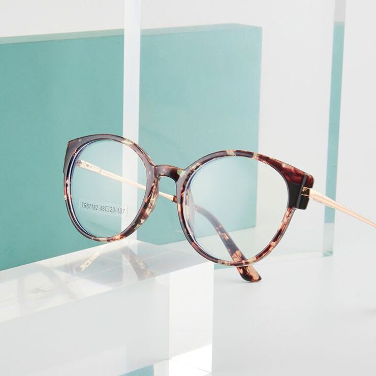 TR90 plastic frame or glasses with blue light protection, with spring hinges FA87182