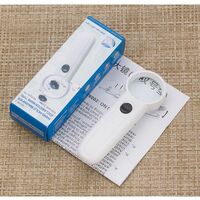 Лупа с универсальной подсветкой, увеличительное стекло с ручкой 6B-2-XX, диаметр 37 мм, увеличение: 15Х