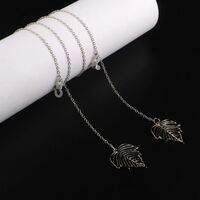 Металлическая нескользящая цепочка, c листом, для очков и масок GL938